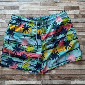 Mens Palm tree bathing suit XL